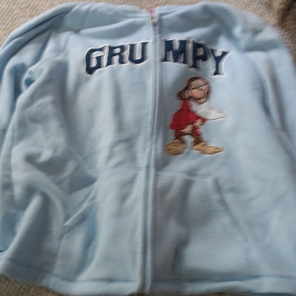 Grumpy Disney zip up  sweatshirt